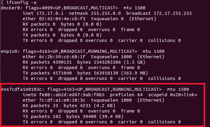 ifconfig